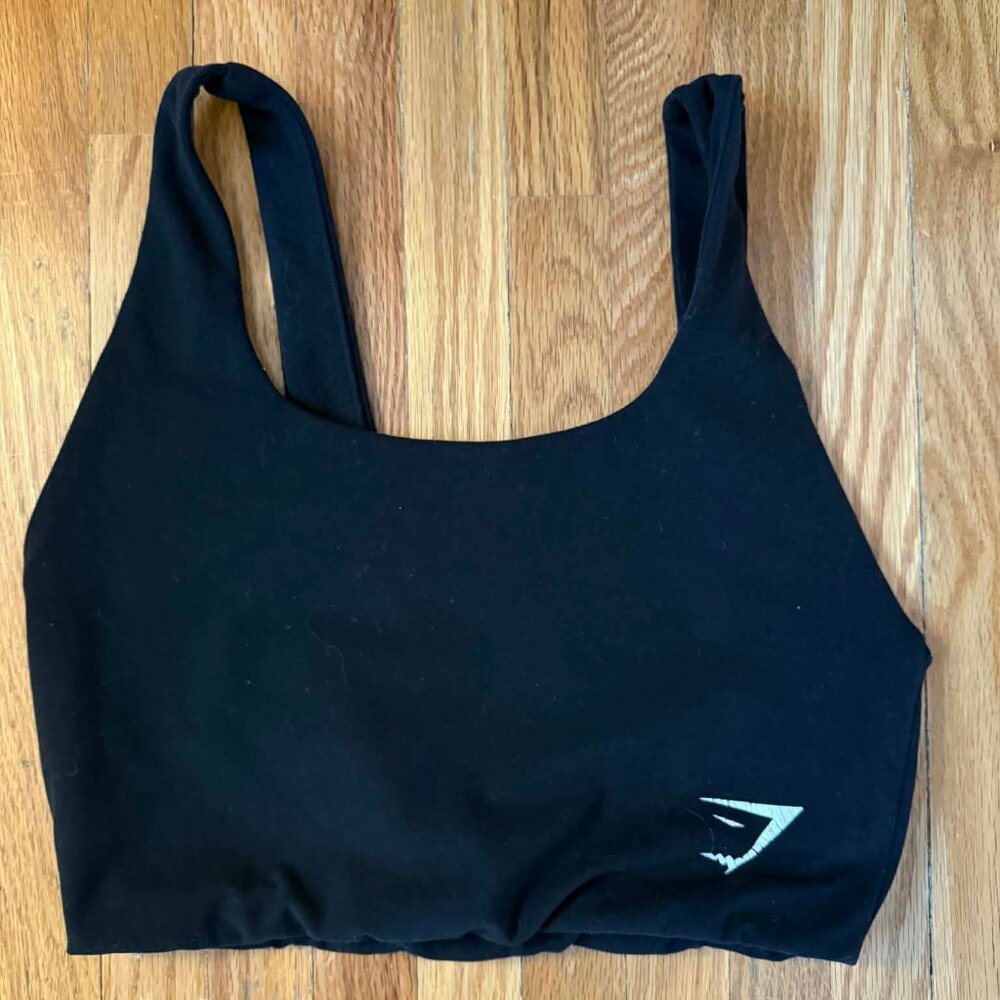 Gym shark black sports bra